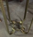 Green-Gold Patina Iron Table Art Deco Table