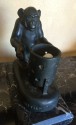 fMax LeVerrier Monkey Statue Art Deco light