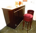 Dramatic Art Deco Bar with Light-Up Top  in room