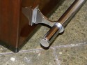 Dramatic Art Deco Bar with Light-Up Top  metal rail