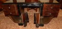 Unique Symmetrical Art Deco Desk drawers