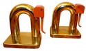 Chase Elephant Bookends by Walter Von Nessen