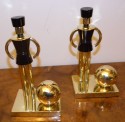 Chase Sentinel Bakelite & Brass Bookends by Walter Von Nessen