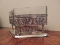 Art Deco Classical Silver Centerpiece glass detail