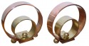 Rare Art Deco Modernism Chase Bronze Copper Bookends by Walter Von Nessen