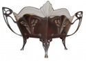 WMF Art Nouveau Centerpiece Silver & Glass