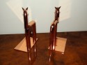 Rare Chase Walter Von Nessen Horse Bookends Statue
