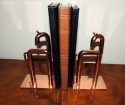 Rare Chase Walter Von Nessen Horse Bookends Statue