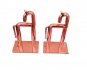 Rare Chase Walter Von Nessen Horse Bookends Statue
