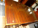 Original French Macassar Art Deco Partners Desk