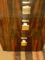 Original French Macassar Art Deco Partners Desk