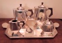 Art Deco Silver Tea Set and Tray