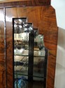 Beautiful Book Match Veneer Vitrine - Art Deco