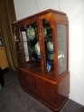 Beautiful Book Match Veneer Vitrine - Art Deco