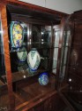 Beautiful Book Match Veneer Vitrine - Art Deco