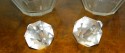 Pair French Art Etched Glass Decanters