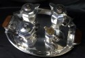 Christofle Gallia 5 piece Coffee Tea Service Luc Lanel 1930