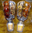 Art Deco Tantalus Set with Cut Crystal Decanters