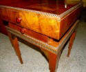 Art Deco Stepped Table with Storage and drawer