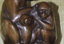 Bronze Monkey Deco Sculpture