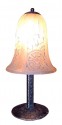 French Art Deco Pressed Glass Table Lamp