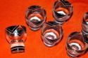 Czech Art Deco Decanter Set with Glasses