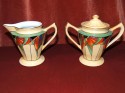 Modernistic Creamer and Sugar Royal Rochester