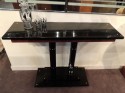 Ebonized Art Deco Console with Ivoroid Inlay
