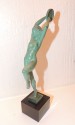 Art Deco Nude Sculpture with Tambourine