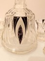 Art Deco Carved Crystal Decanter and Glasses
