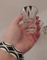 Art Deco Carved Crystal Decanter and Glasses