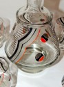 Art Deco Decanter Set with Dynamic Design