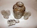 Art Deco Bohemian Stacked Glass Decanter