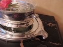 Art Deco Silver Centerpiece with Mirrored Tray