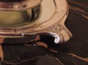 Art Deco Silver Centerpiece with Mirrored Tray