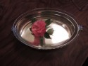 Art Deco Silver Centerpiece with Mirrored Tray