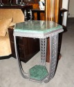 Art Deco Ironwork Marble Topped Table