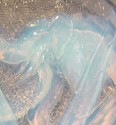 Muller Freres Luneville Hunters & Elephant Opalescent Glass plate