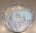 Muller Freres Luneville Hunters & Elephant Opalescent Glass plate