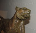 Bronze Art Deco Lion Sculpture