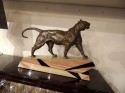 Bronze Art Deco Lion Sculpture