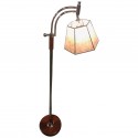 Bridge Floor Lamp with Mica shade in the style of Deskey or Rhode