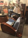 Bridge Floor Lamp with Mica shade in the style of Deskey or Rhode