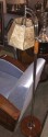 Bridge Floor Lamp with Mica shade in the style of Deskey or Rhode