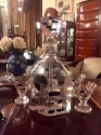 Art Deco Czech Glass Decanter in Palda Style