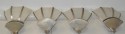 Art Deco Industrial French Sconces Corner lights 2 pairs