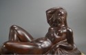 Art Deco Masterpiece Bronze Reclining Sculpture Important Belgian Artist JAN ANTEUNIS 