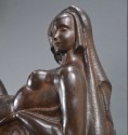 Art Deco Masterpiece Bronze Reclining Sculpture Important Belgian Artist JAN ANTEUNIS 