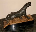 Notari Art Deco French Cubist Panther Sculpture