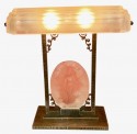 Rare Pierre D´Avesn French Art Deco Acid Etched Table Lamp